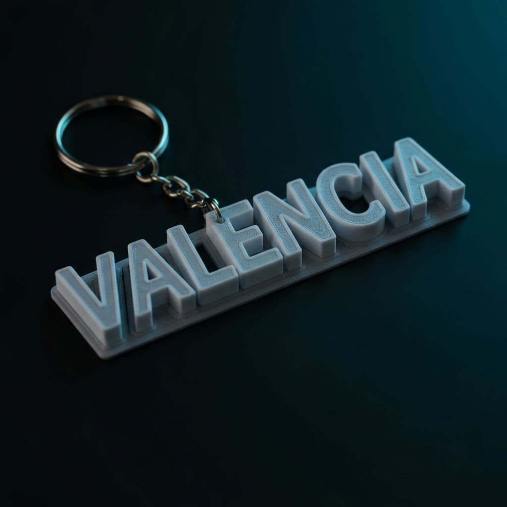 Llavero con texto